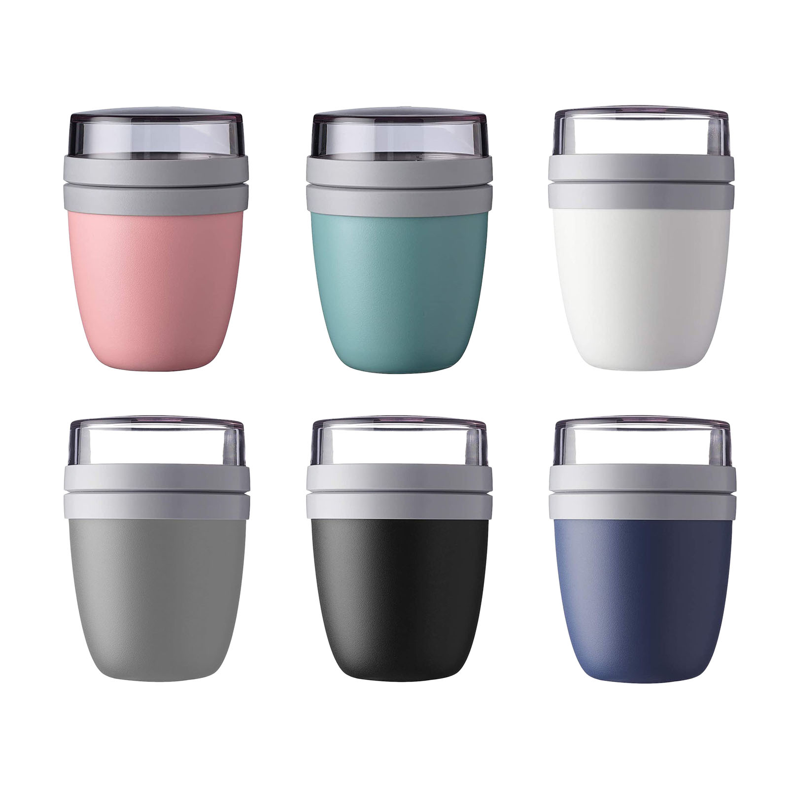 2-in-1 700ml Lunch Cup Creative Portable Travel Fresh Keeping Bowl Go Out Lunch Box Yogurt Nut Fresh Keeping Cup