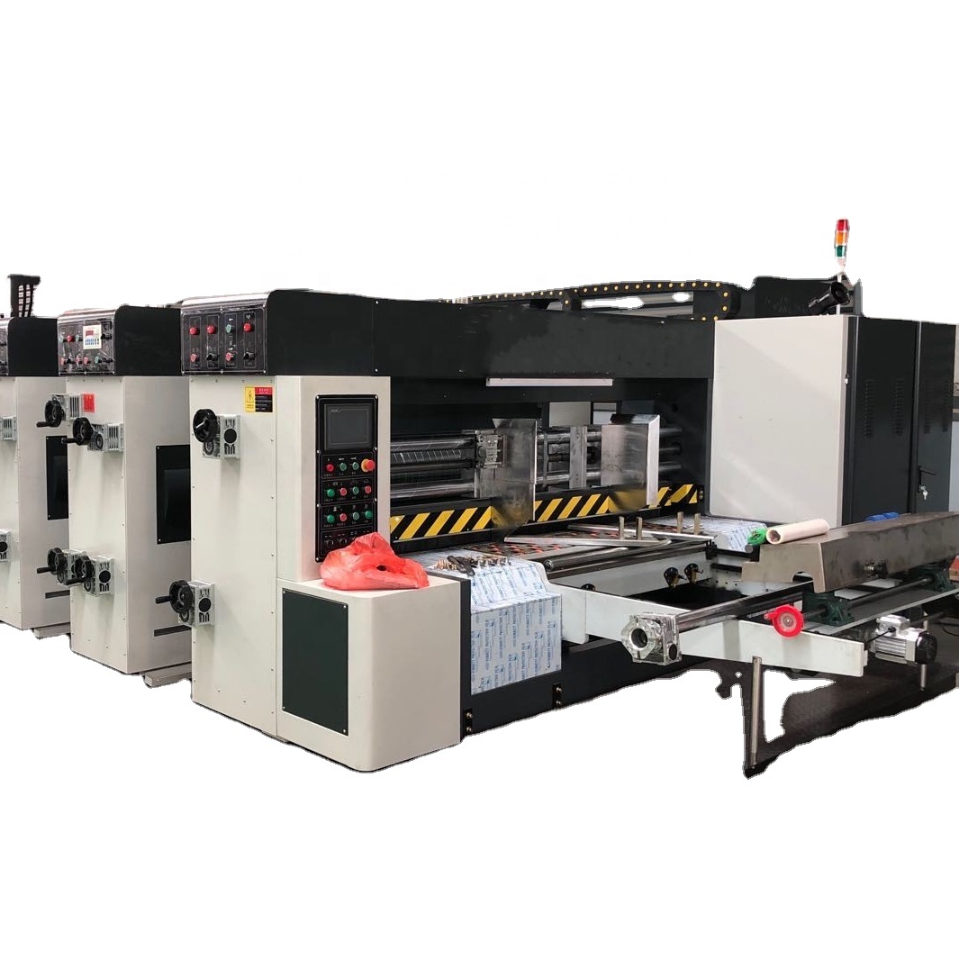 Good quality ink printer machine/ Automatic corrugated cardboard printer with slotter die cutter and stacker machine