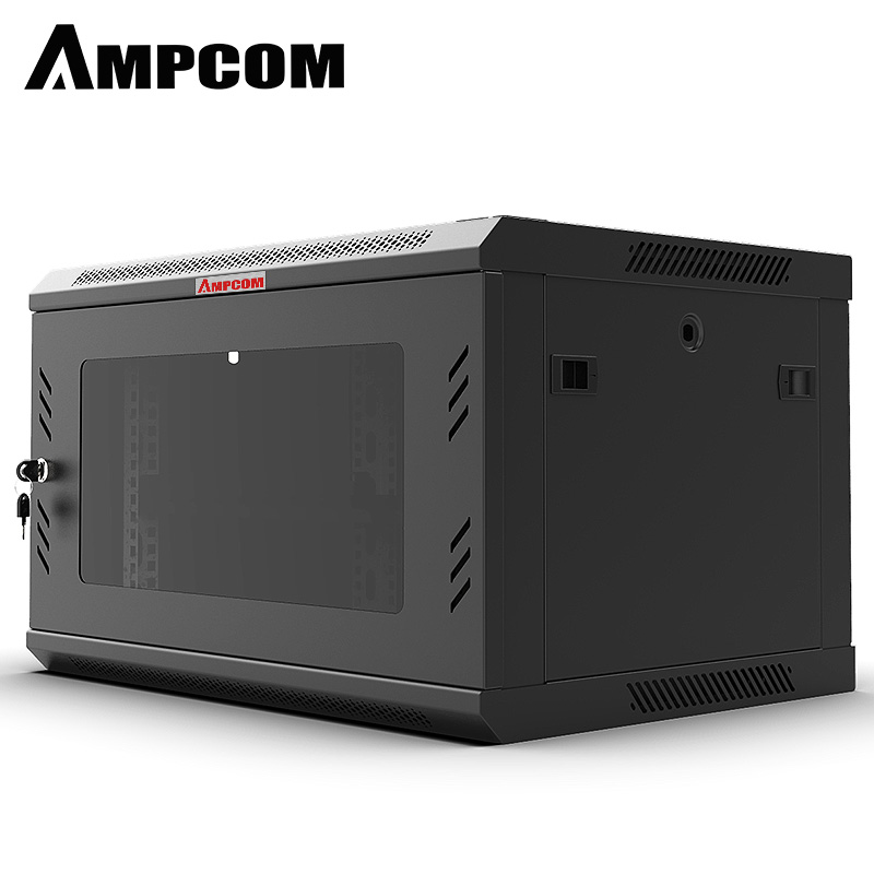 Ampcom серверный шкаф 6u 9u 12u 15u 18u 22u 27u 32u 37u 42u 47u 19 шкафа черный стальной цвет статус шкаф для сетевого сервера