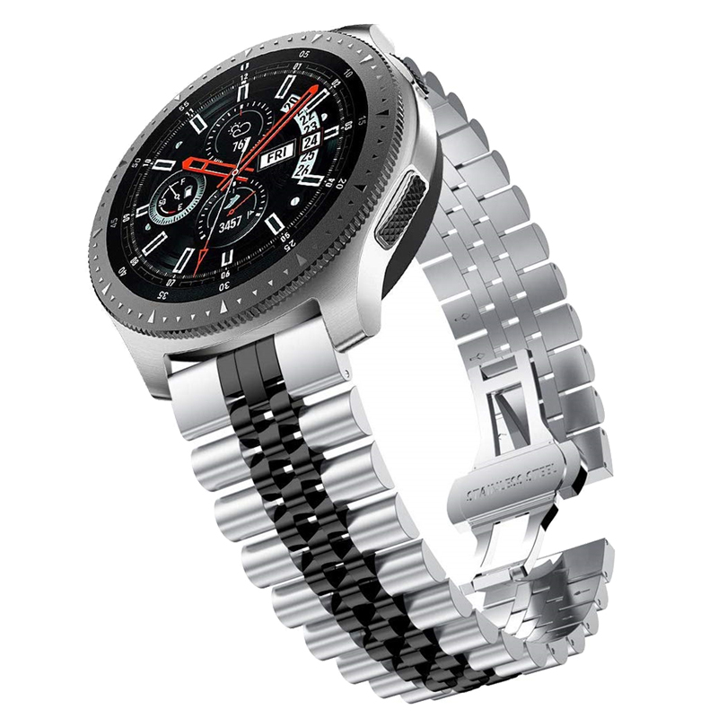 Браслет из нержавеющей стали для Samsung Galaxy watch 46 мм, ремешок для Gear S3 Frontier Band 22 мм, браслет для Huawei watch GT 2 pro