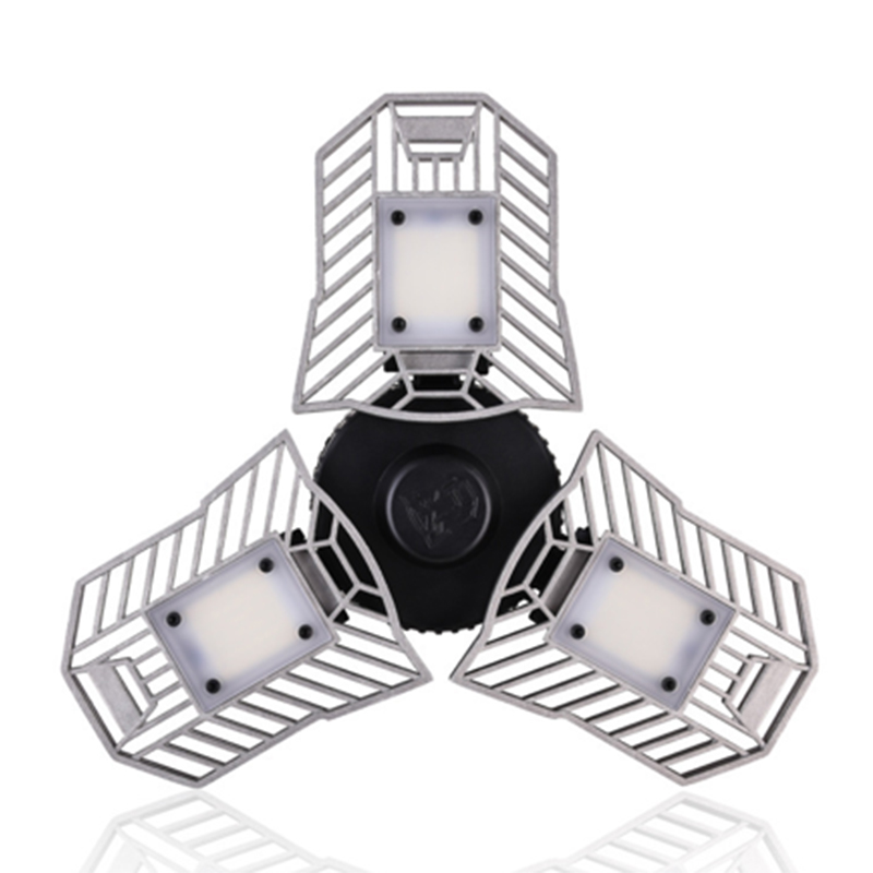 Hot Sale High Bright 6000K 60W E27/B22 3 Adjustable Leaf Radar Sensor Shop Barn Bay Light Warehouse garage light