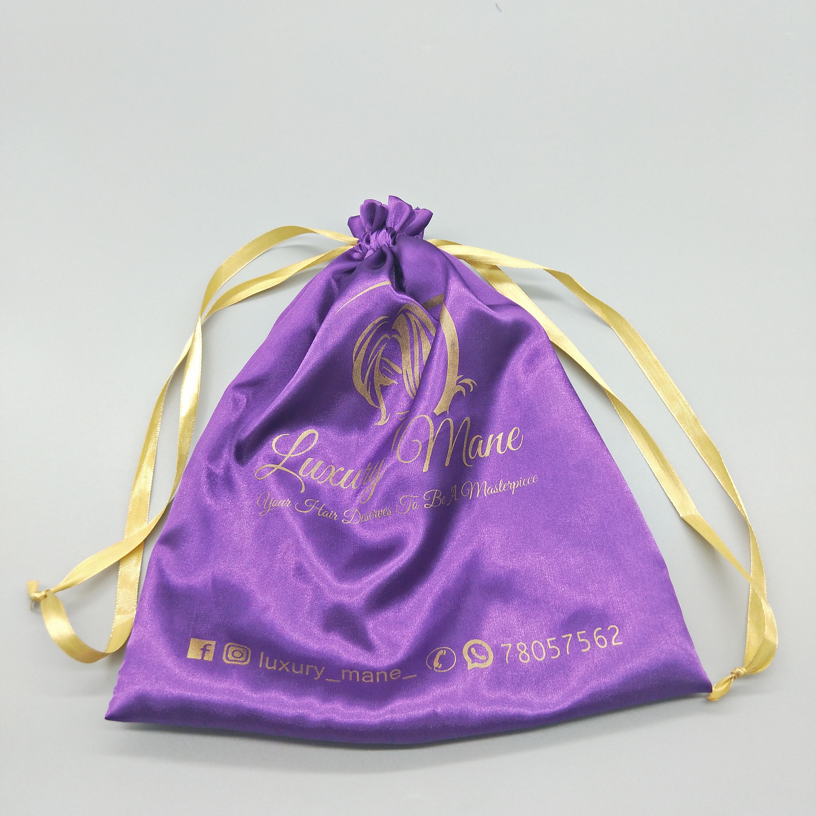 100% производитель моды дизайн пользовательские вышитые Drawstring Подарочная сумка