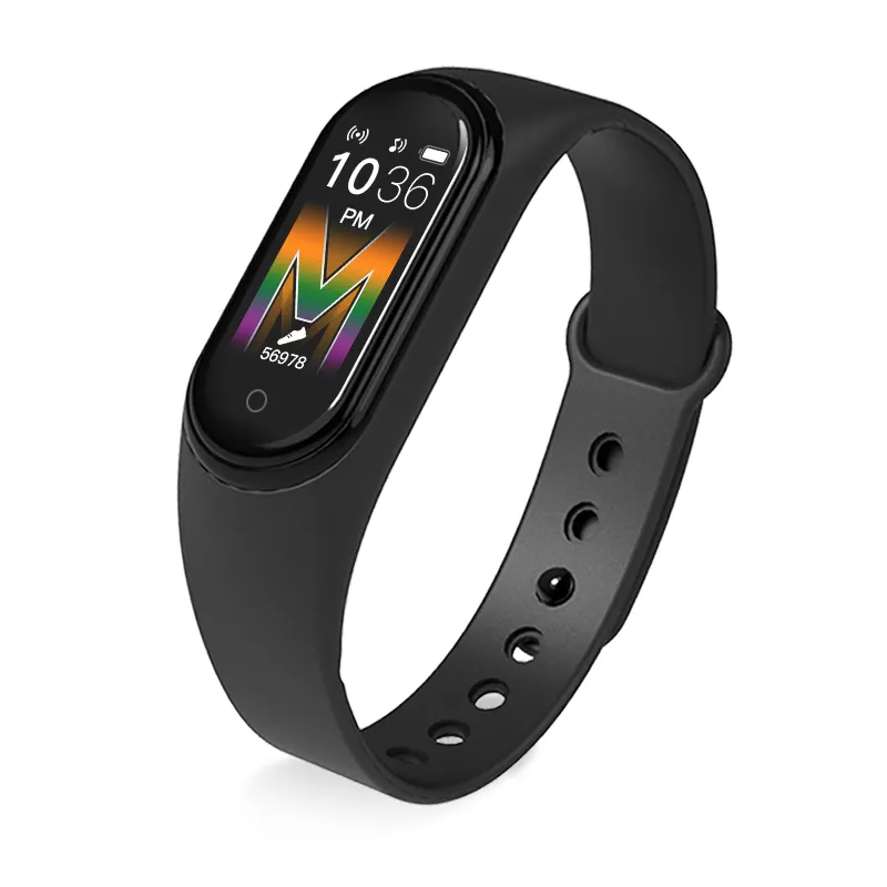 2020 New products BT call phone smart watch bracelet mi band 5 funda reloj inteligente fitness tracker player M5 smart band