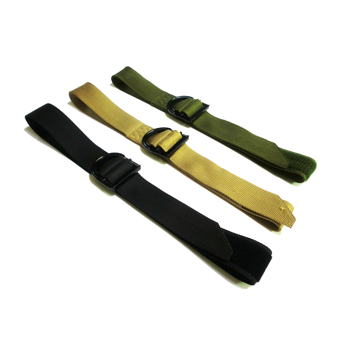 Stock Tactical Belt with Sticker on Strap Molle Combat Duty Belt for Electrician Wireman Woven Fabric Belt for Hunting Shooting