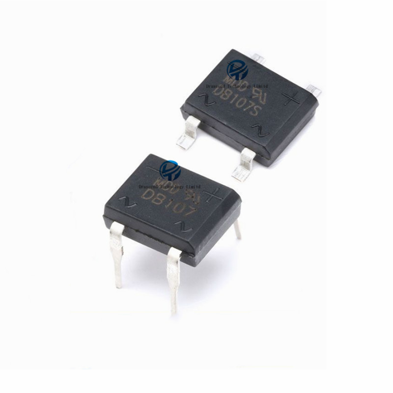 Новый оригинальный DB107S DB107 SDM DIP-4 1A 1000 в выпрямительный мост стек кремниевый мост выпрямительный транзистор DB107 DB107S