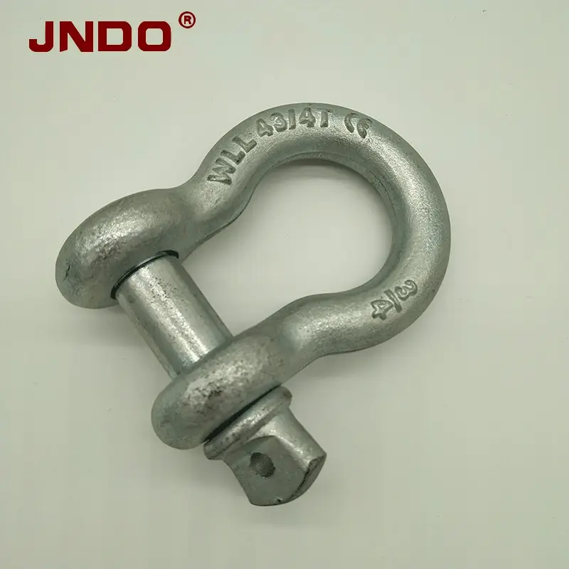 US Type Galvanized Carbon Steel Screw Pin Bow Shackle