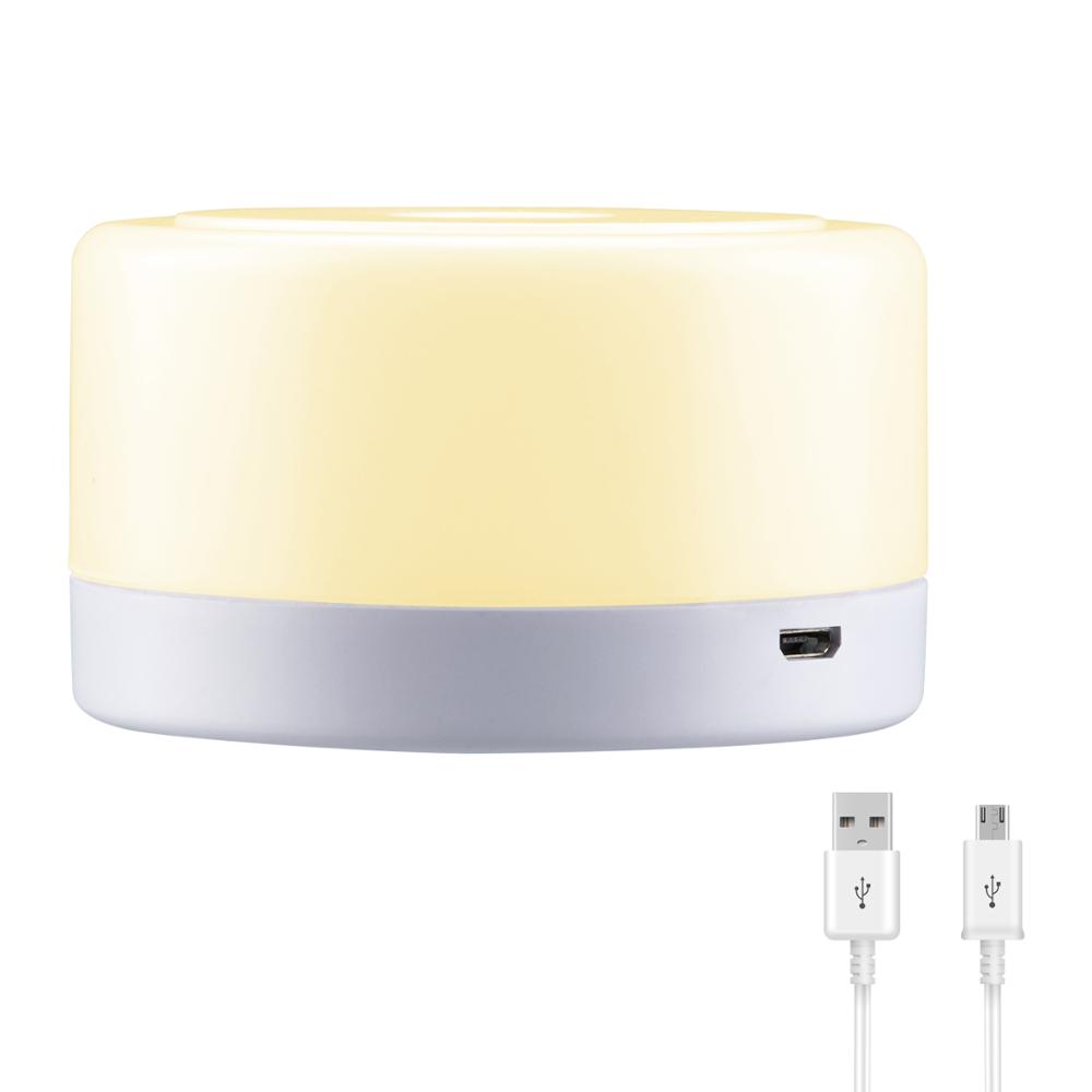 Kids rechargeable table touch lamp children touch lamps bedside night light for kids