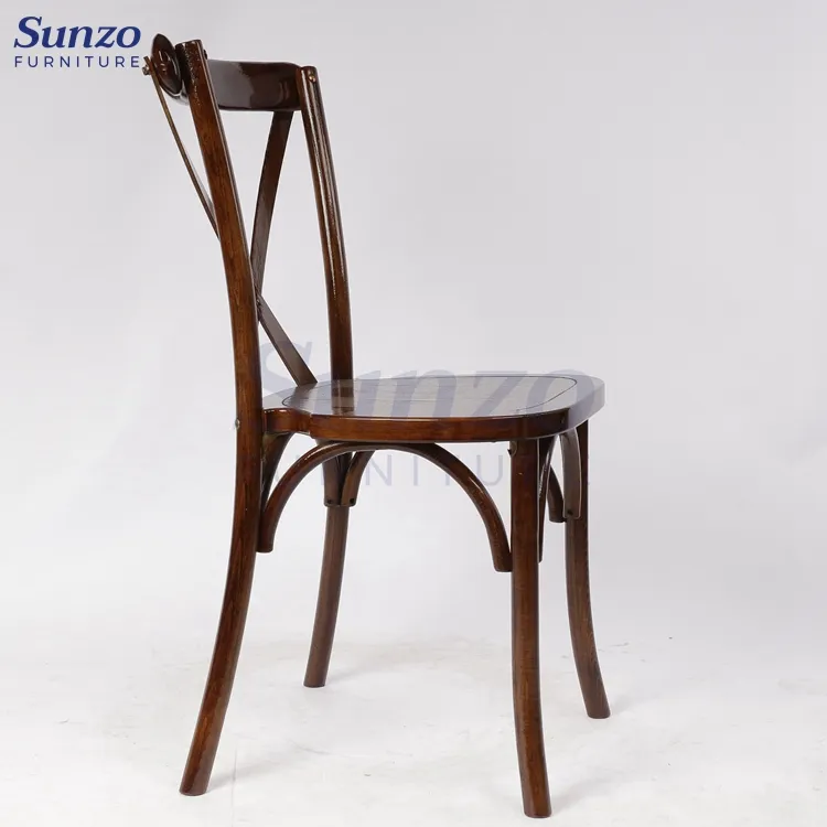 Wholesale Wood Bentwood Cross Back Restaurant Chairs