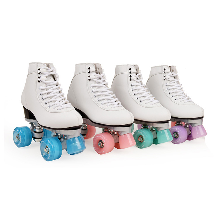 Customized professional outdoor quad roller skates female quad roller skates adults