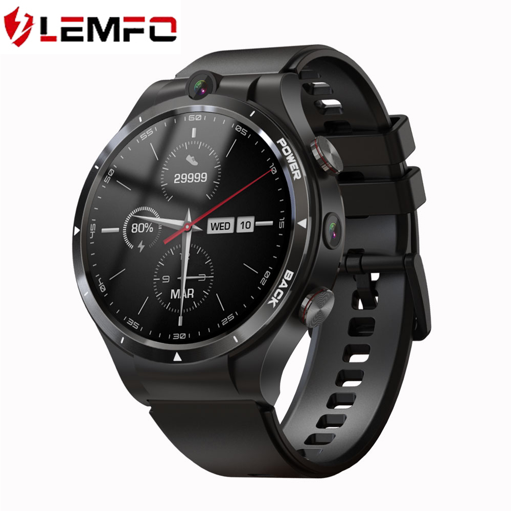 LEMFO Новое поступление LEM15 4G android цифровые часы 1,6 дюймовый экран 900 мАч Смарт-часы мужские с идентификацией лица