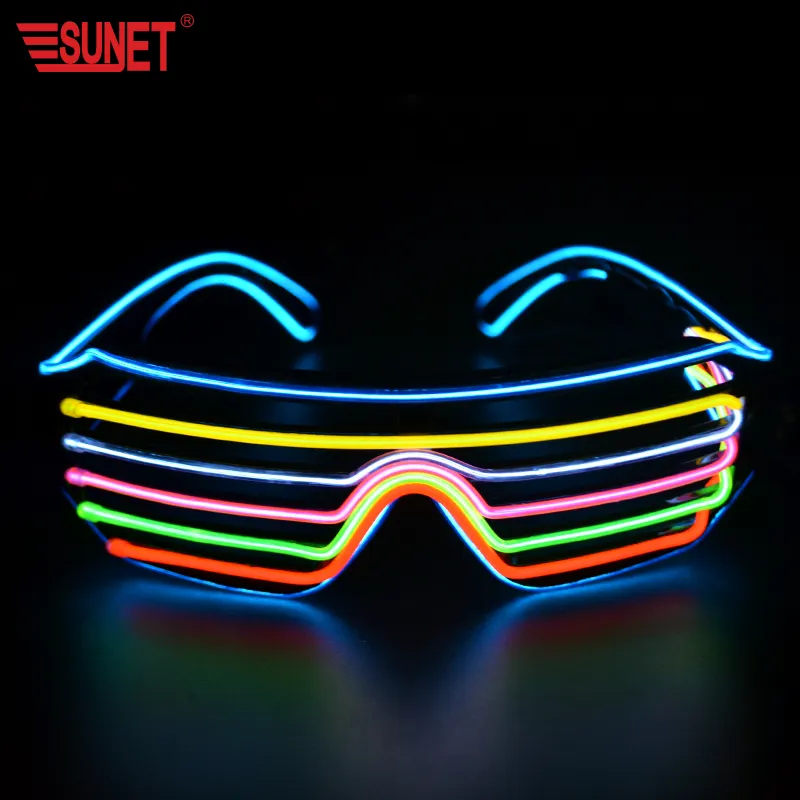 SUNJET New Product Colorful LED Shutter Glasses For Party