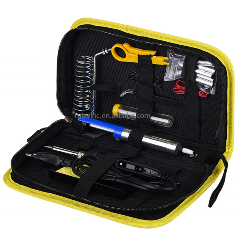 Soldering iron kit adjustable temperature 220V 80W LCD solder welding tools Ceramic heater soldering tips Desoldering Pump