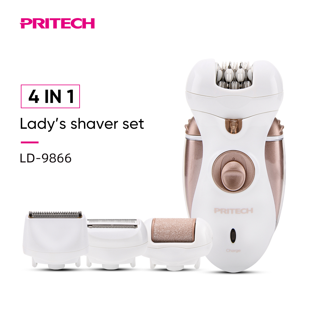 Частная торговая марка PRITECH, 4 в 1, набор для удаления волос, Женская бритва