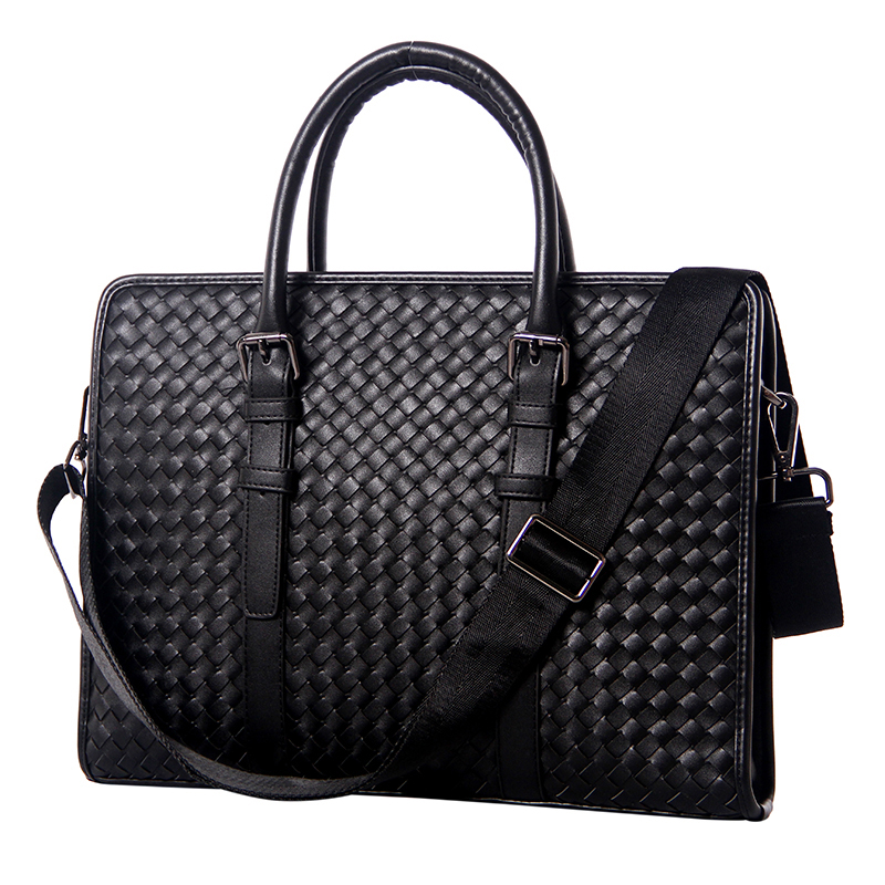 Marrant 3878 black business worker office bag mens genuine leather business briefcase for 15 inch computer