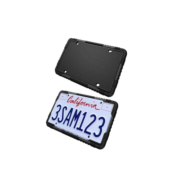 Wholesale low price strong silicone license plate frame for cars