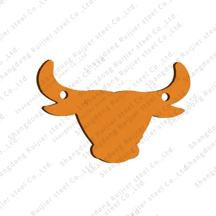 Ar500 Animal Targets Chinese Production Ar500 Bull Animal Silhouette Steel Target Gong 12"x 8"x 5/8"
