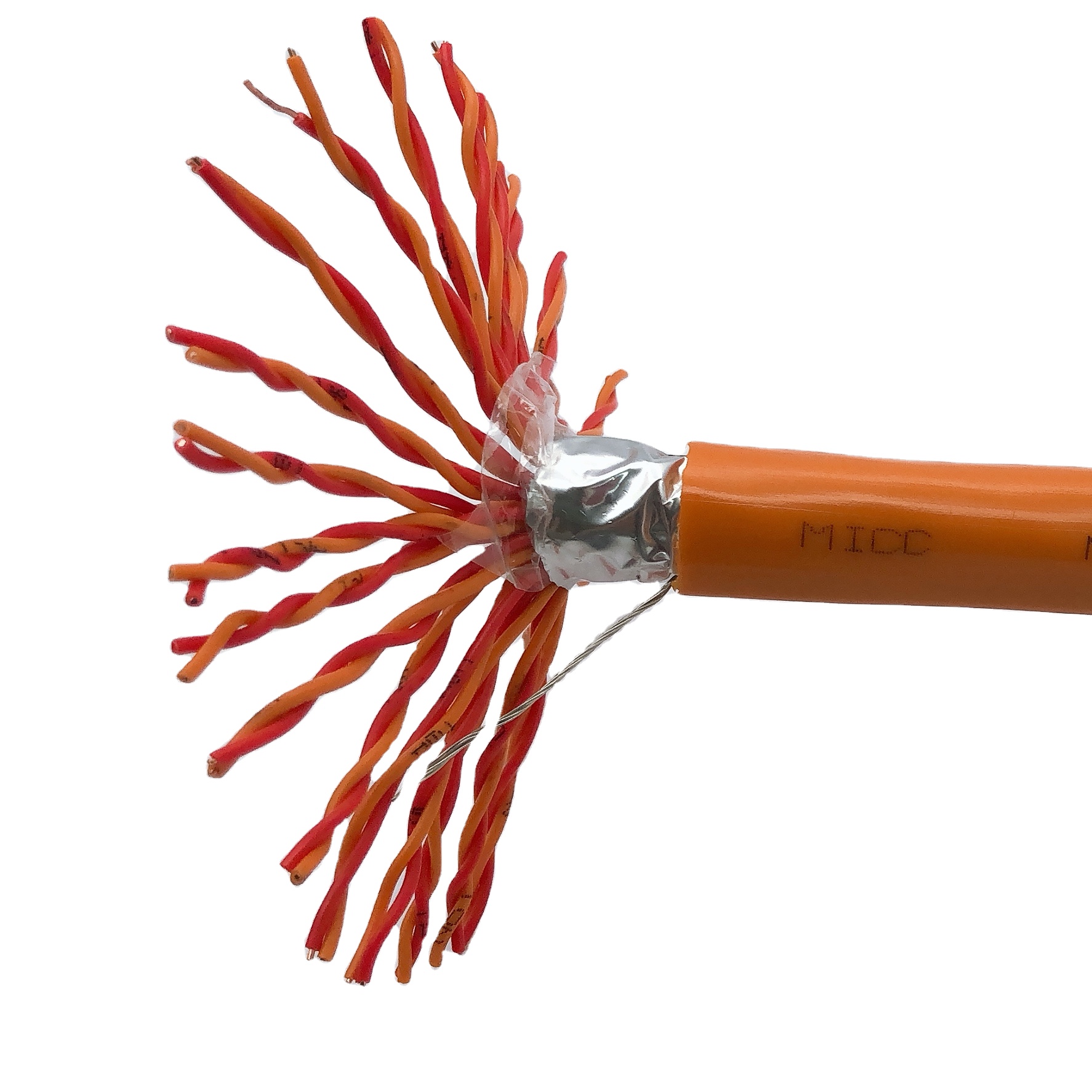 24 пары, ПВХ изоляционные кабели MICC Orange N type