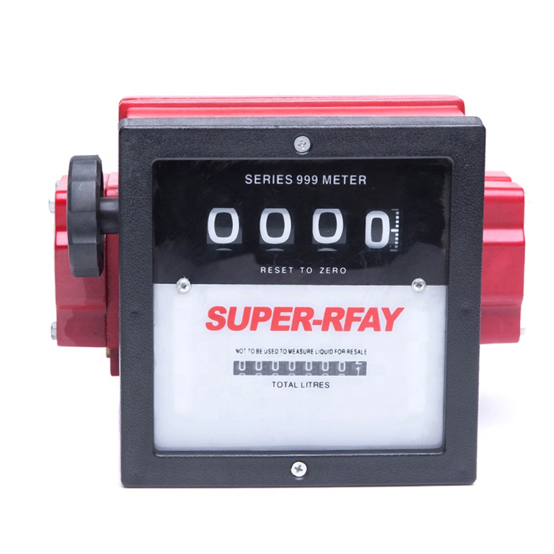 2021 NEW HOT SALE High Accuracy Fuel Diesel Flow Meter Mechanical Diesel Counter Aluminum 4-Digit Oil Transfer Meter