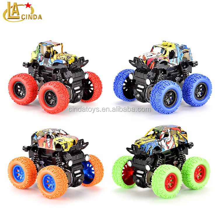 Детские пластиковые игрушки-машинки трения 360 Вращающийся трюк 4wd восхождение автомобиля игрушки