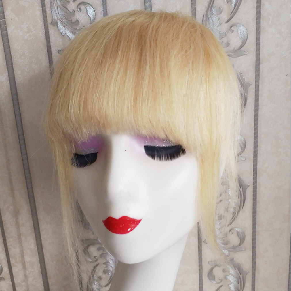 Hand Woven Clip In Hair Extension Human Easy Wear Hair Extensions Remy Bangs wigs