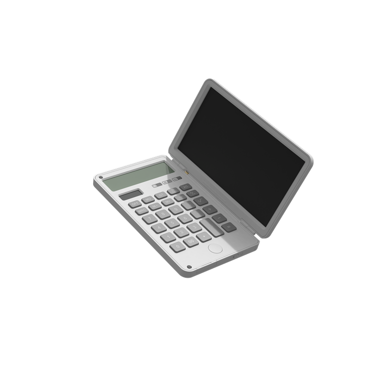 Portable eco-friendly solar charging 12 Digit Calculator Memo Pad Lcd Writing Tablet With Calculator new arrival promotion