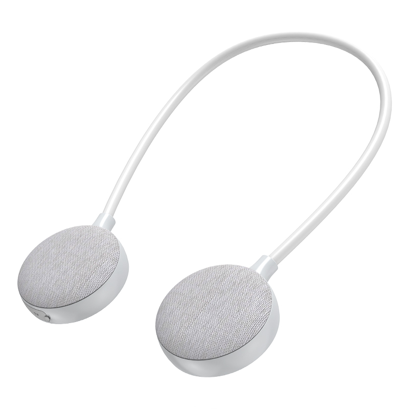 New Private U Shape Fabric 6W Bluetooth Neck Speaker Wireless Wearable Neckband Speaker
