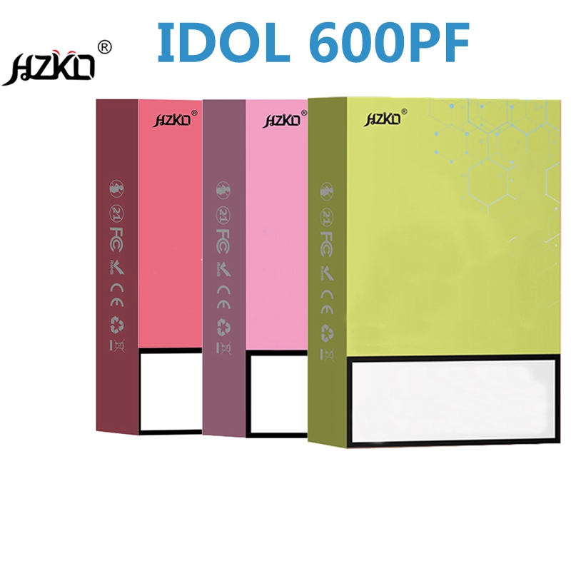 100% оригинальная HZKO IDOL 600 PF Упаковка популярна в Австралии 22 цвета для xxl max plus gunpod гексибар коробки упаковки