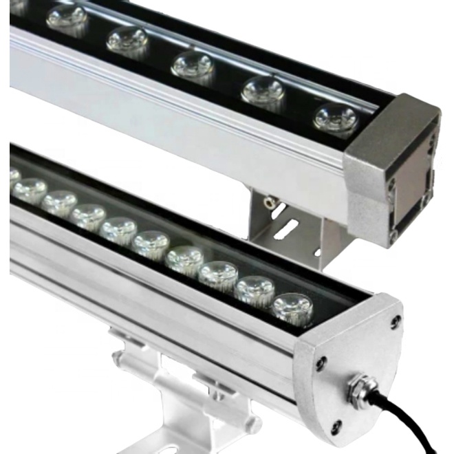 18 Вт 36 Вт DMX RGB IP65 водонепроницаемый полноцветный наружный светодиодный линейный светильник высокой мощности DMX512 Освещение 18 Вт IP67