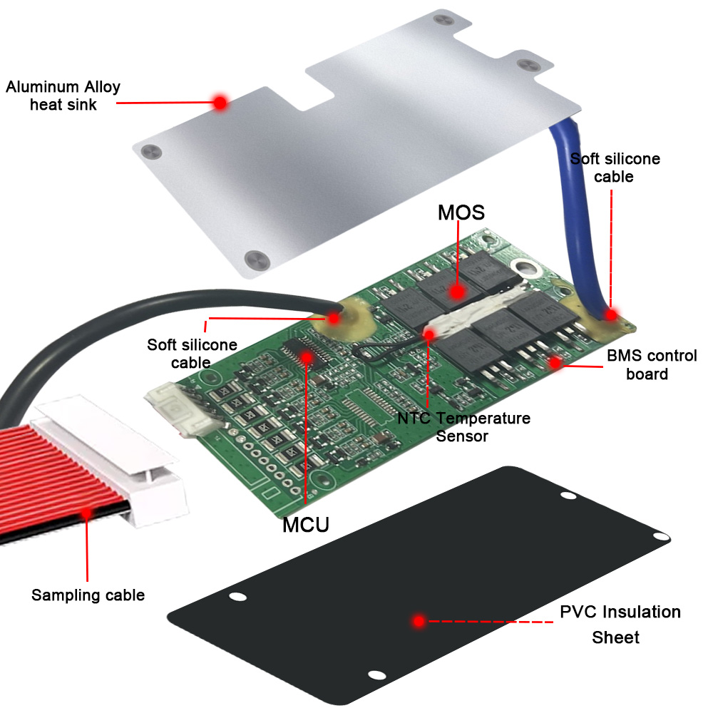 BestWay BMS 13s 14s 16s 17s 20s 30a 35a 40a BMS PCM Li-Ion LiFePO4 NMC 18650 3,7 V литиевая батарея PCB PCBA BMS Защитная плата