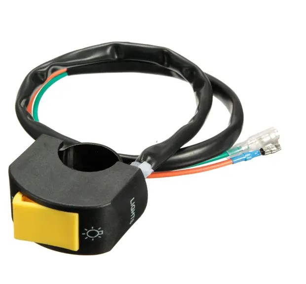 7/8Inch Universal Motorcycle Handlebar Fog Spot Headlight ON/OFF Switch