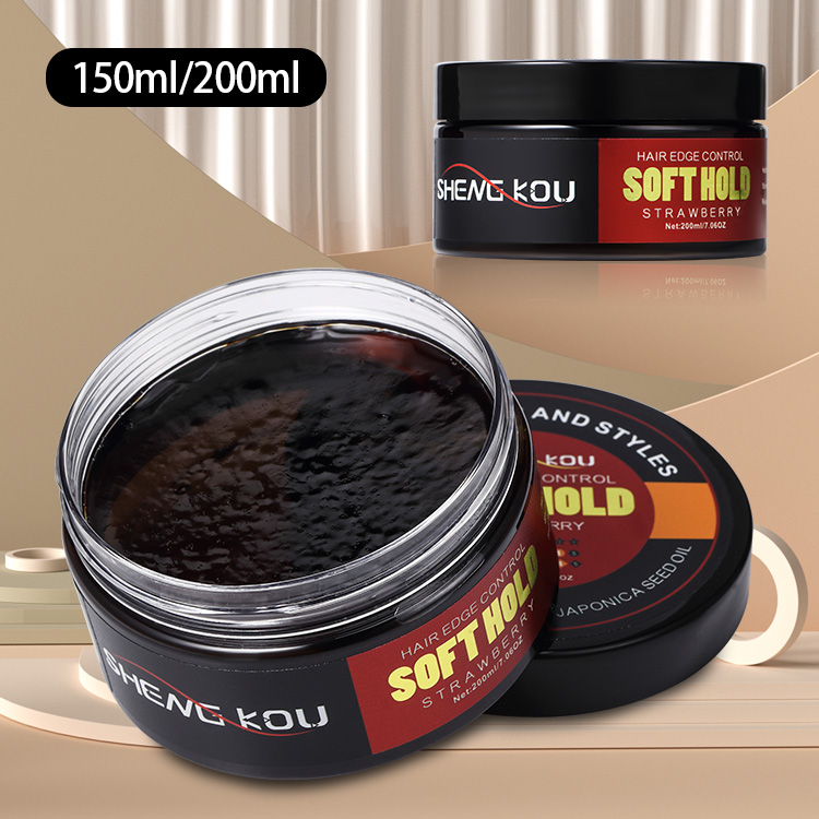 OEM factory vendor Sweet almond oil organic edge control private label 24 hours long lasting hair pomade for men
