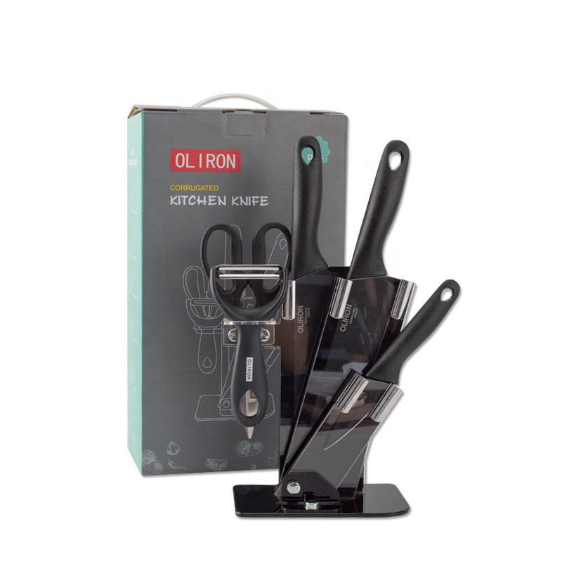 Kitchen Knives Sets Steel Chef Knife Sets Stainless Steel Kitchen Scissors Knife Block Holder