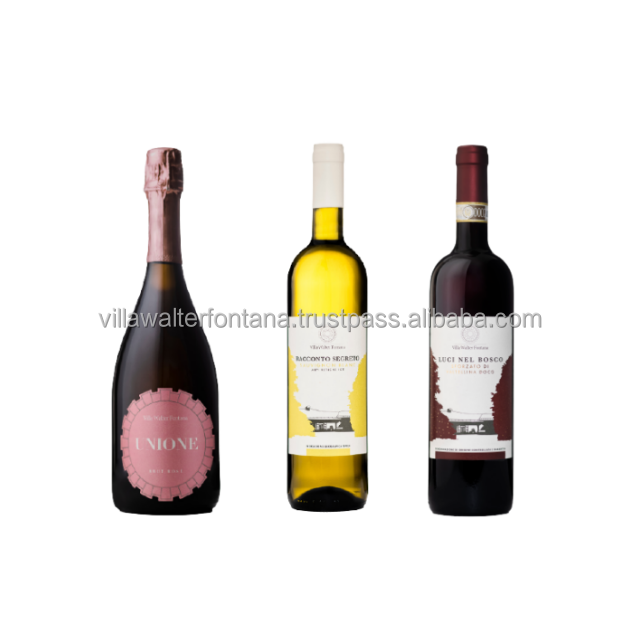 Лучшее итальянское качество, половина поддона 0,75 л, винный набор Chardonnay Sauvignon Blanc Nebbiolo для экспорта