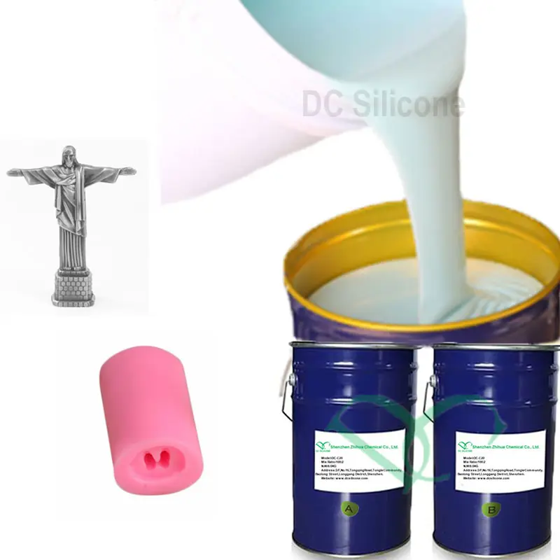 Two Part Liquid Silicone Rubber To Make Resin/Wax/Sculpture/Soap Mold