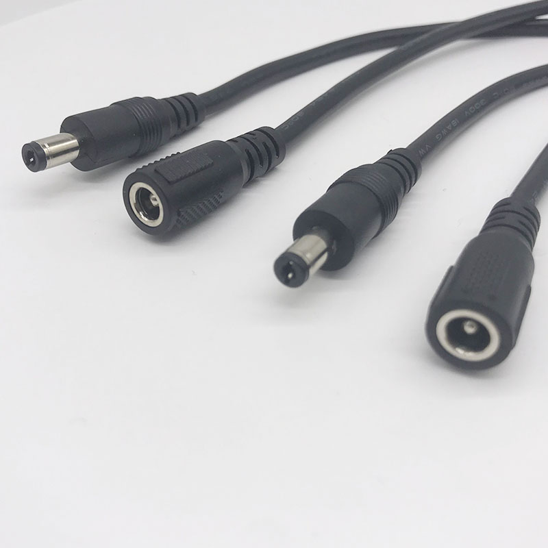 DC 5, 5*2,1 мм 5,5*2,5 мм Штекерный 18awg 2464 кабель питания постоянного тока OD 5,0 мм 0,75 квадратный зарядный кабель 7A 43/0.15 * 2C 0,3 м 0,5 м 1 м