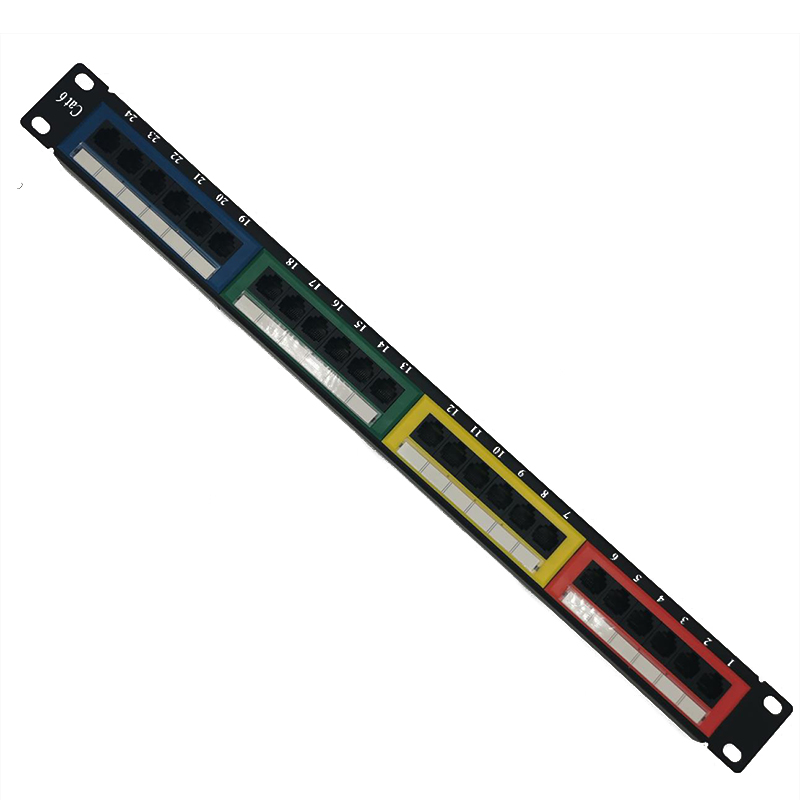 Сетевая коммутационная панель UTP/FTP/STP RJ45 Cat6, 24 порта/48 портов совместима с Cat5e,Cat6/6A кабелями