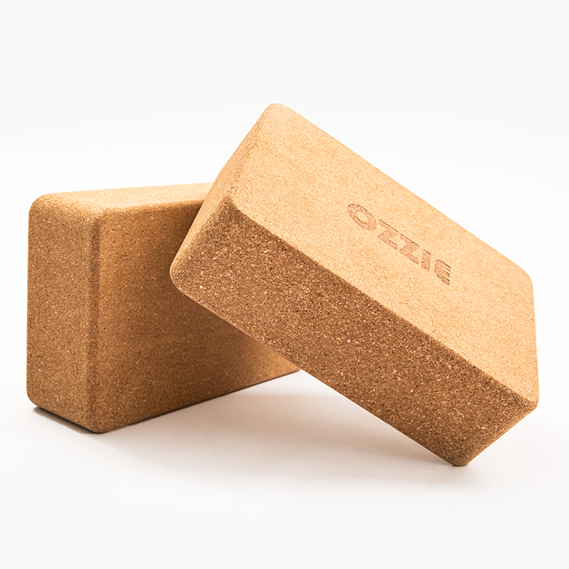 Natural cork yoga brick female thickened genuine high density adult yoga studio dedicated Iyengar professional yoga brick