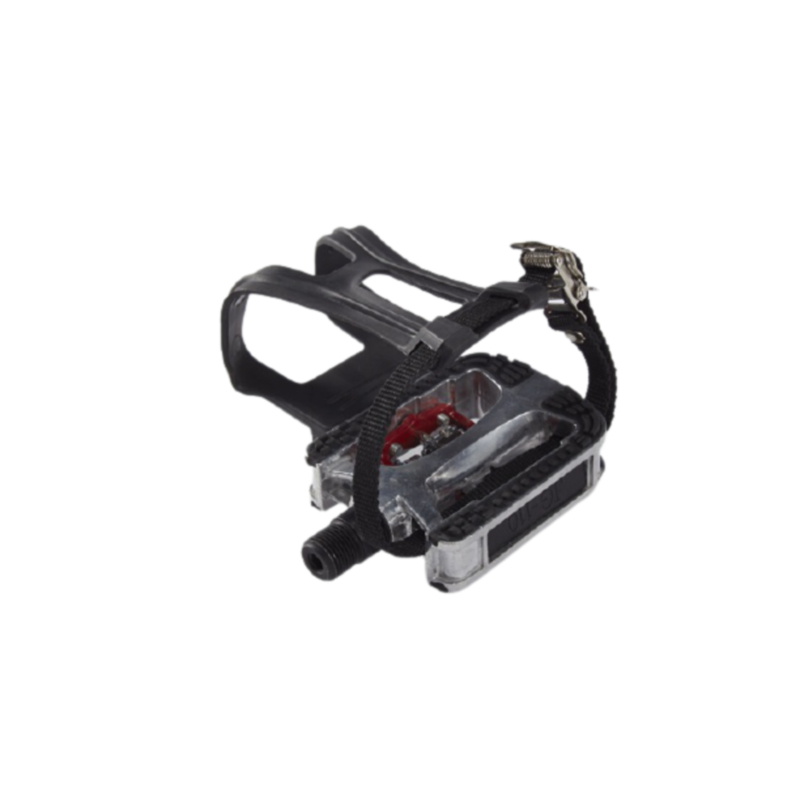 High Quality Aluminum alloy Road Bike pedal Bicycle Parts with straps