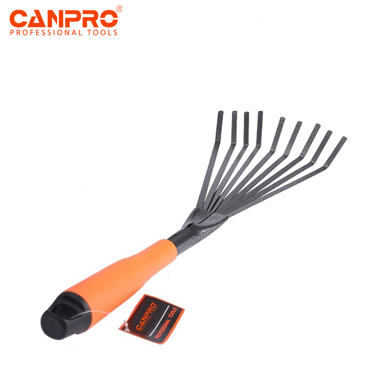 CANPRO Garden tools mini rake leaf claws grabber hand leaf rake,light pp handle Garden Rake