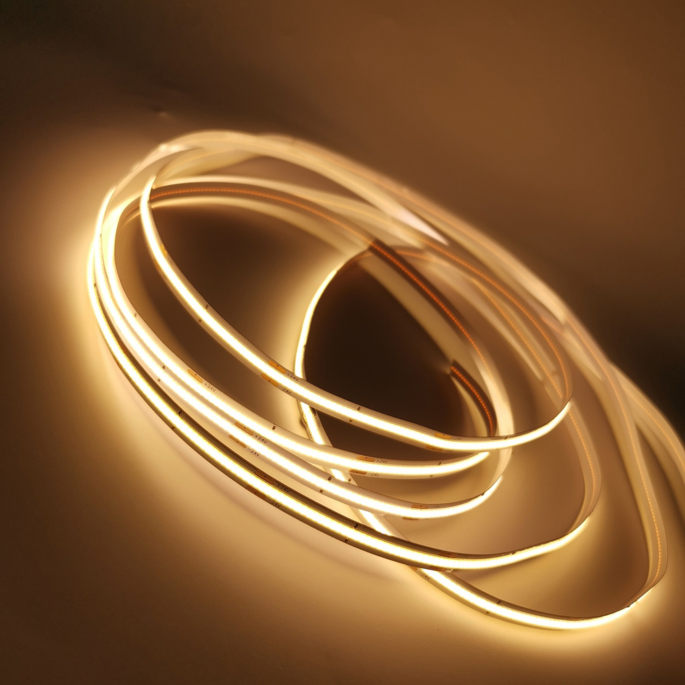 CRI 90 High Density 12V COB LED Strip 480 LEDs/m 8MM Apply For LED Aluminum Profile