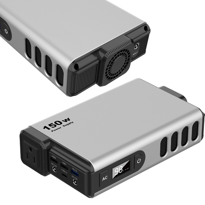 PD100W портативное зарядное устройство для ноутбука 40000 мА/ч, 115WH Портативный Power Bank 110V 220V 150W AC Розетка с 3 портами (стандарт QC 3,0 электростанция
