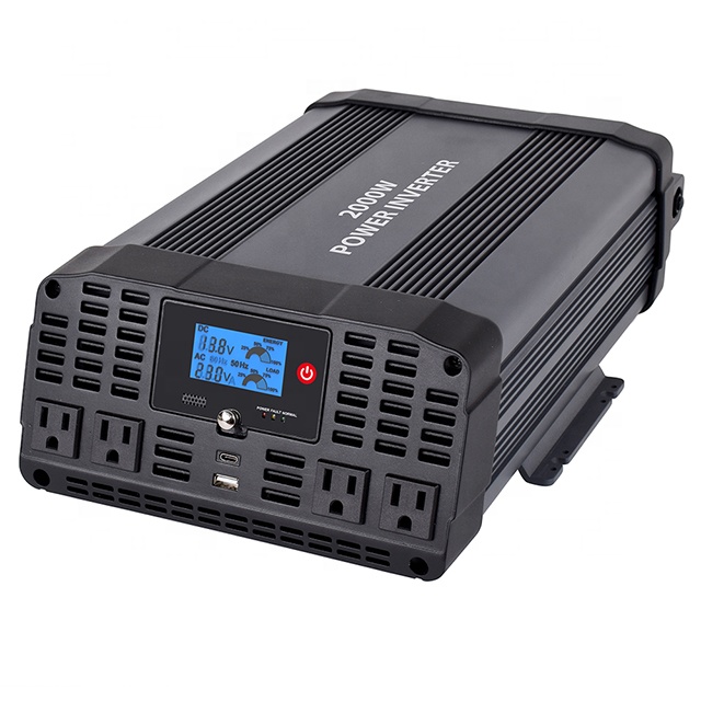 Высокая эффективность LCD чистый синусоидальный инвертор 2000W DC В AC инвертор TONNY производитель