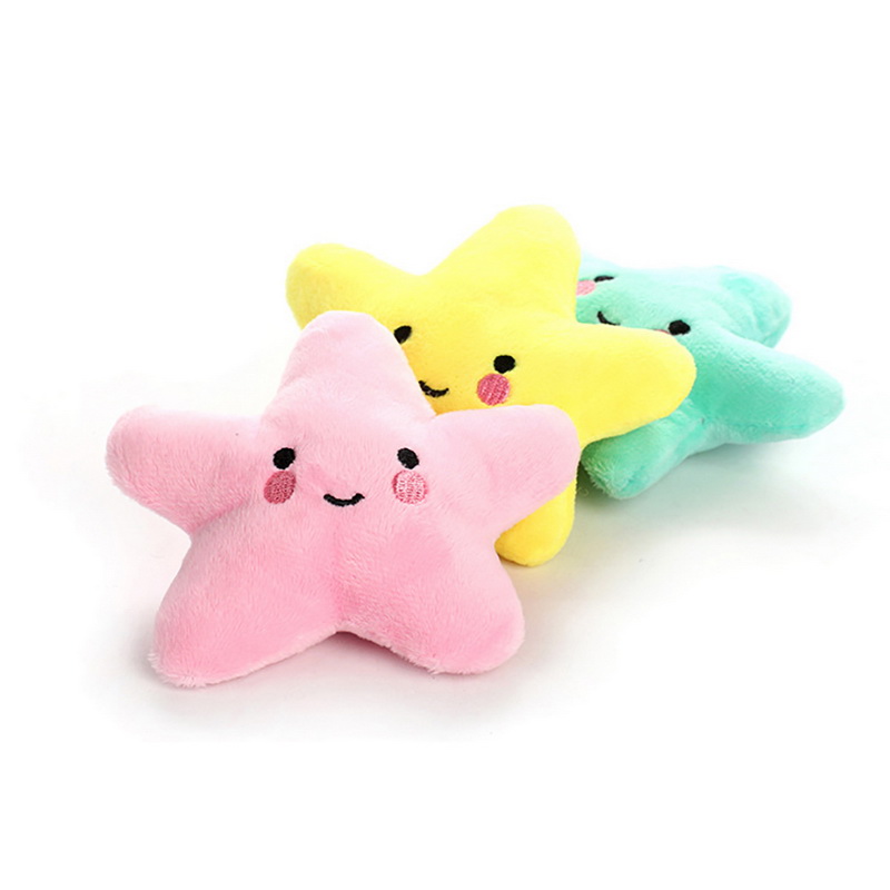 Игрушка для домашних животных, собака со звуком, плюшевая пентаграмма, игрушка для домашних животных, диаметр 13 см