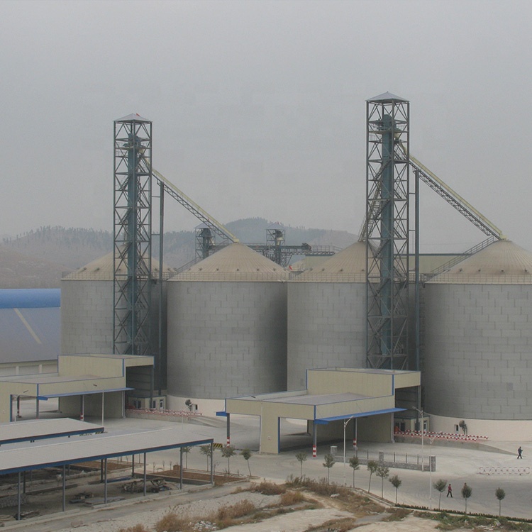 rice husk storage steel silo