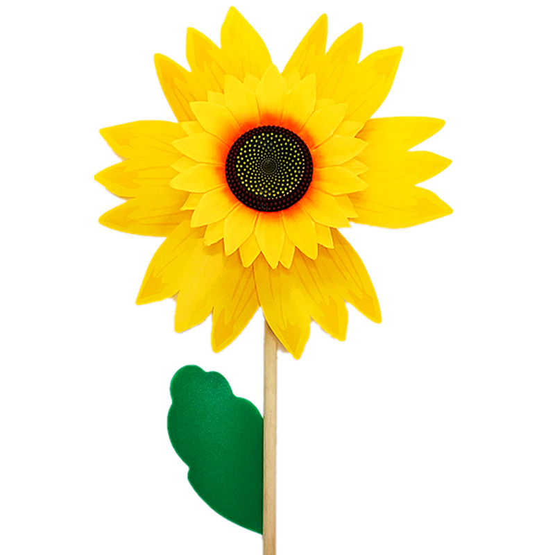 30cm Outdoor display of large sunflower windmill as activity decoration windmill