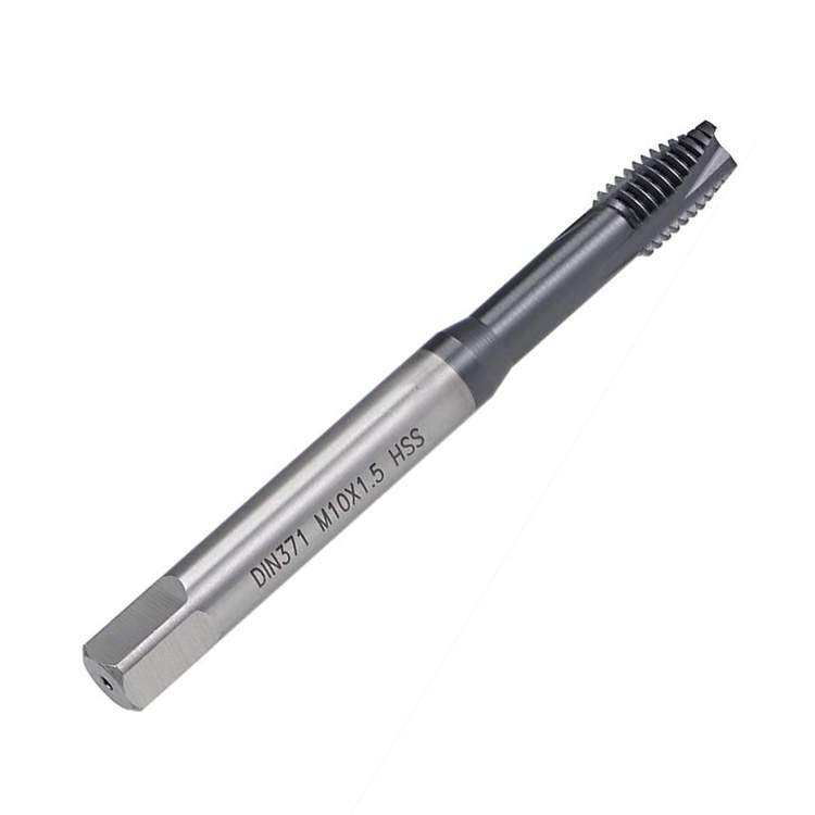 DIN371/376 HSS покрытый Круглый хвостовик квадратный конец спиральная точка резьбы для стальных алюминиевых медных резьбы