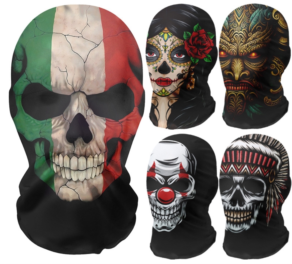 Baige 2024 New Halloween PVC Full Face Balaclava Hawk Wolf with Kobe James Spoof Customizable OEM Logo Mesh Masks