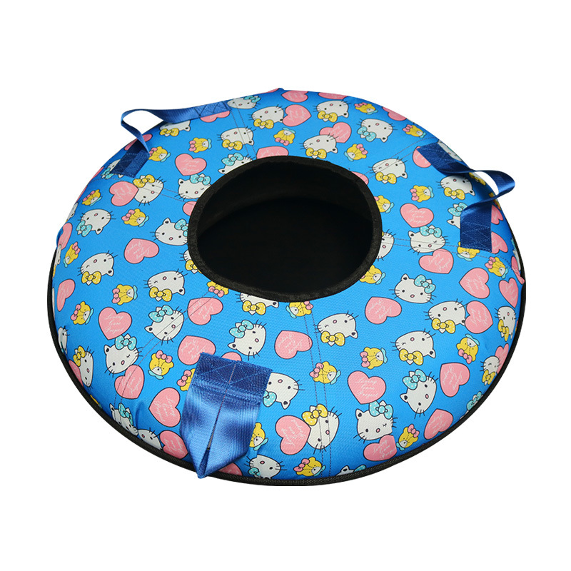 1.2 meter pvc inflatable product single snow tube circle/inflatable snow skiing / inflatable white snow sled