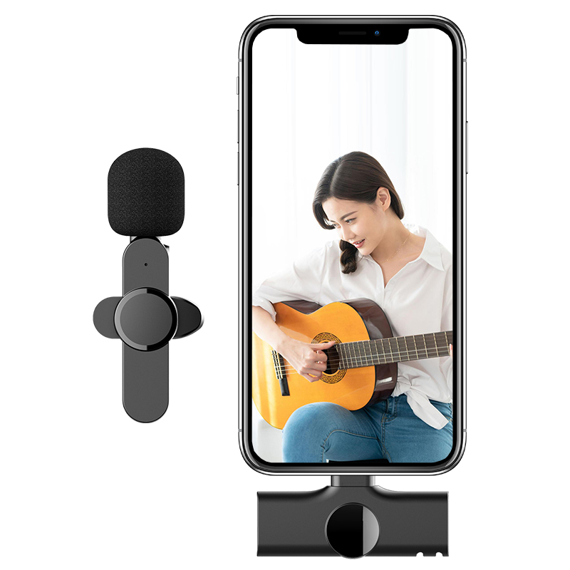 Wireless Lavalier Microphone Mini Microphone With Type-C Apply To Recording Video Camera Interview Live Stream