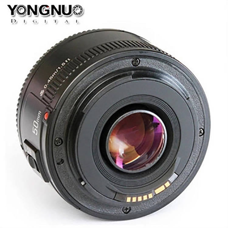 Объектив YONGNUO YN 50 мм F1.8 с большой диафрагмой и автофокусом, адаптер объектива для Canon EF, крепление EOS Camera DSLR